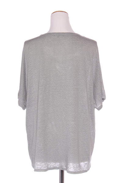 ANDREA & JOEN - French linen soft knit tee - Clay green! 10-12