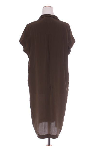 JULIETTE HOGAN (NZ) Silk midi shirt dress! 12
