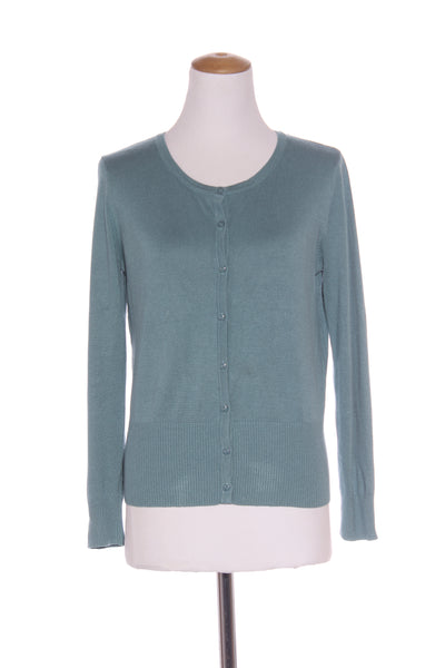 OLIVER BLACK - Green viscose knit cardi! 10