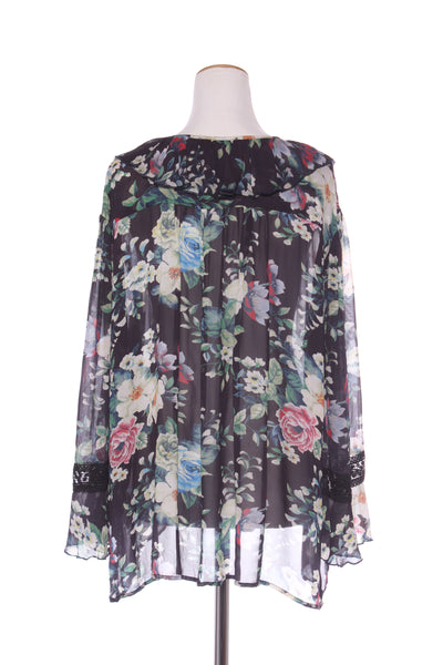 CURATE By Trelise "Off the cuff" top - Black shadow! 16