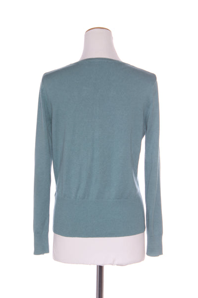 OLIVER BLACK - Green viscose knit cardi! 10