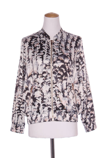 VASSALLI - Watercolour print satin bomber jacket! 8-10