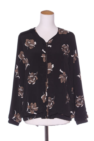 VASSALLI - Black floral bomber jacket! 12