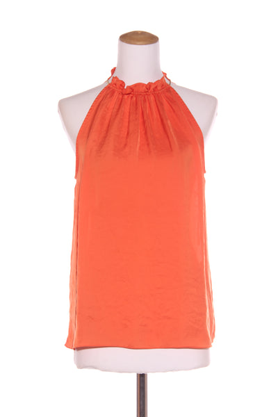 ZARA - Satin high neck top - Orange! 12