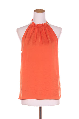 ZARA - Satin high neck top - Orange! 12