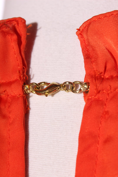 ZARA - Satin high neck top - Orange! 12