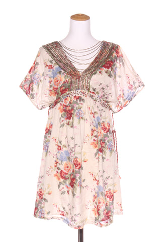 SIMONA BARBIERI - Necklace detail cotton floral dress! 10