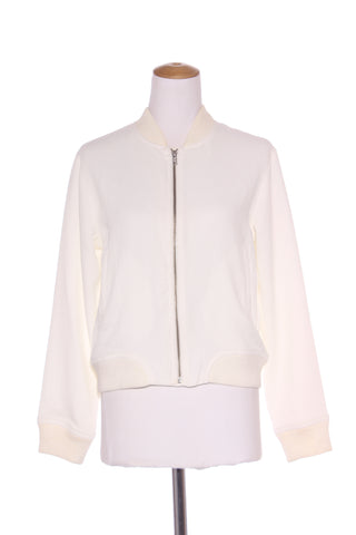 KOOKAI - Cream rib knit trim bomber jacket! 10
