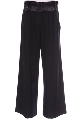 ANN DEMEULEMEESTER - Wide leg satin waist pant! 14