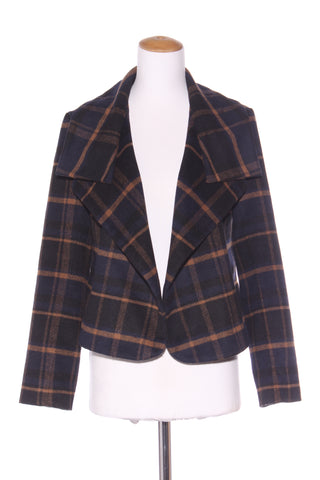 RIBBON ON A BOMBSHELL (NZ) Wool check jacket! 10-12
