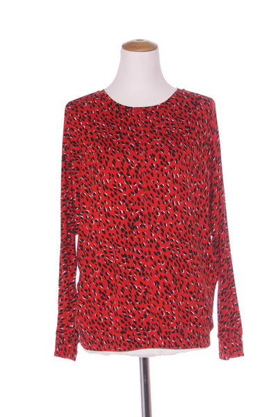 URBANOLOGY - Leopard print viscose batwing top! 12-14