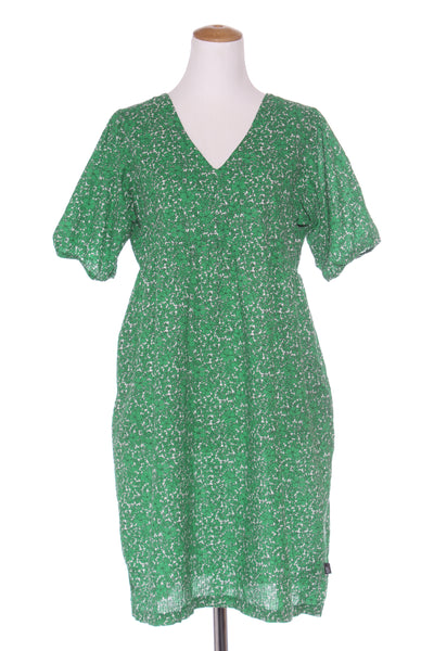 KILT (NZ) Green floral seersucker cotton dress! 12
