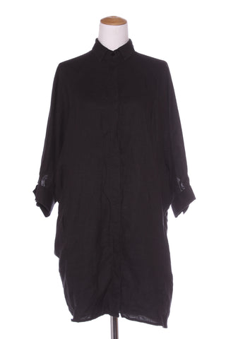 ANDREA & JOEN - French linen shirt dress + pockets! 12