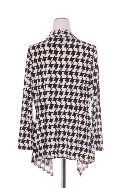 FRANK LYMAN (CA) Houndstooth drape cardi/jacket! 14