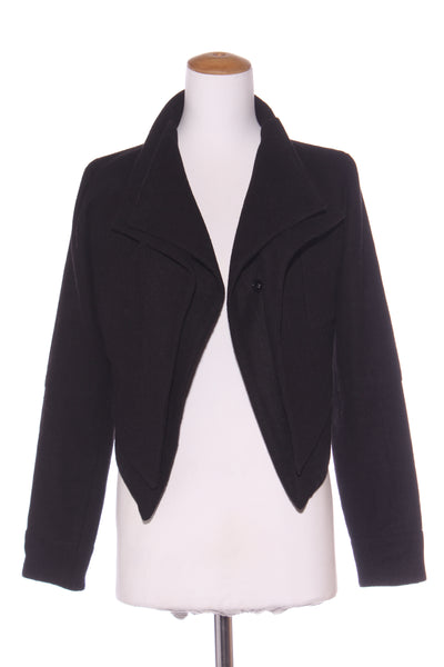 JORGE - Peak front wool blend crop trench! 10