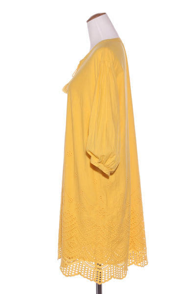 GERRY WEBER - Yellow broderie cotton dress! 12