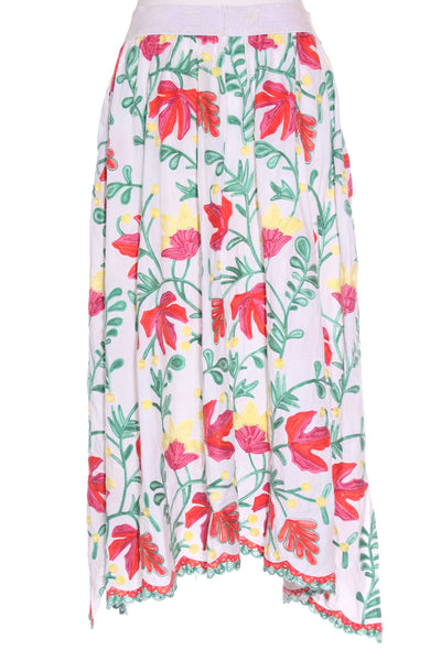 CURATE By Trelise - Embroidered floral cotton midi skirt! 12-14