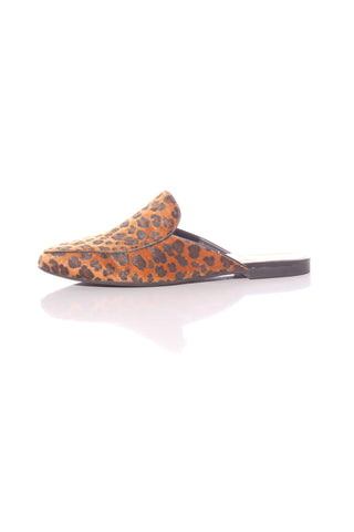 HEY MONDAY - Leopard leather Veronica slide! 9.5