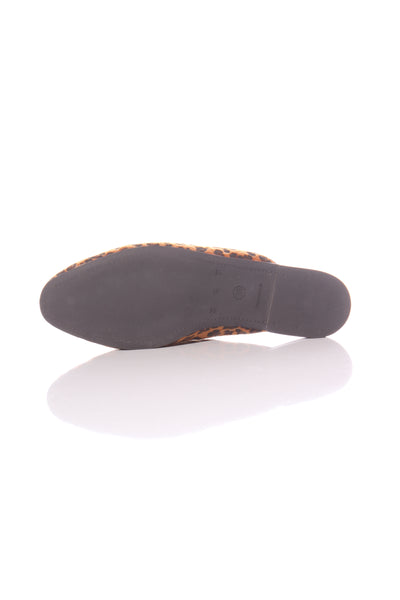 HEY MONDAY - Leopard leather Veronica slide! 9.5