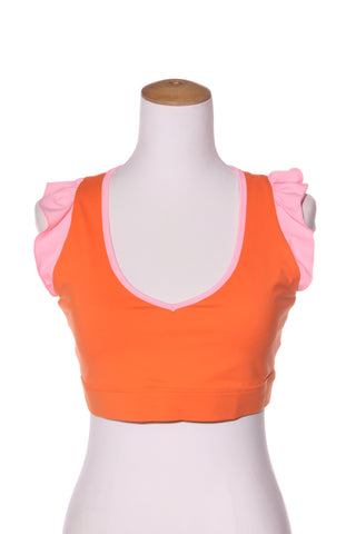 SWEAT REPUBLIC - Ruffle detail sports crop! 14