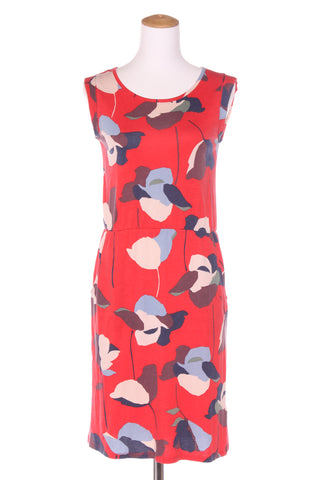 BODEN - Red floral jersey dress! 6-8