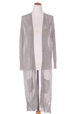 STORM - Silver metallic mesh knit cardi! 12-14
