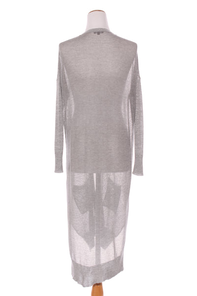 STORM - Silver metallic mesh knit cardi! 12-14