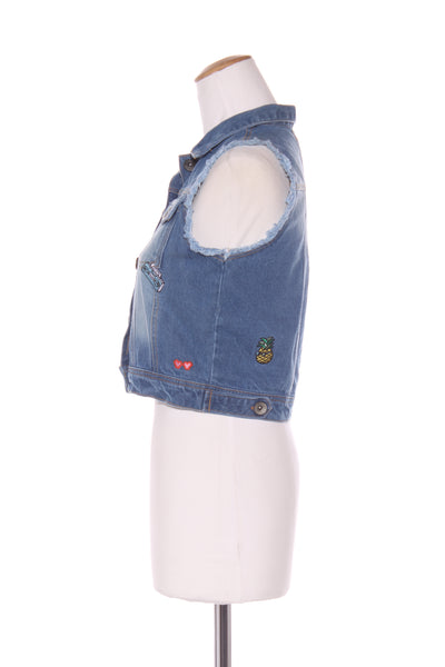 EMILY - Applique crop denim vest! 8