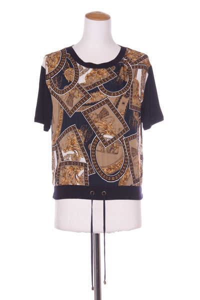 REPERTOIRE (NZ) "Versus" scarf print panel tee! 10