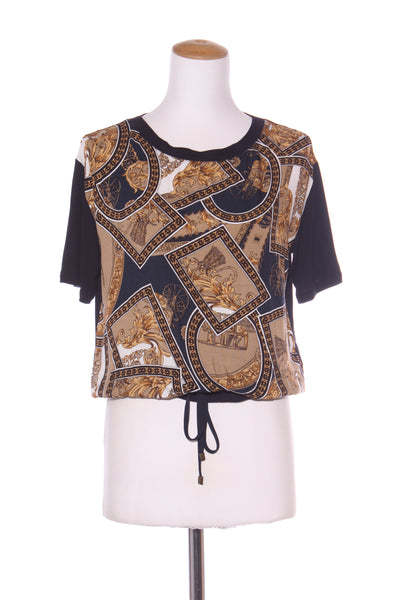 REPERTOIRE (NZ) "Versus" scarf print panel tee! 10