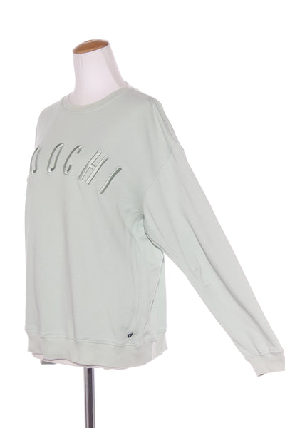 MOOCHI "Puff set" cotton sweater - Sage green! 8-10