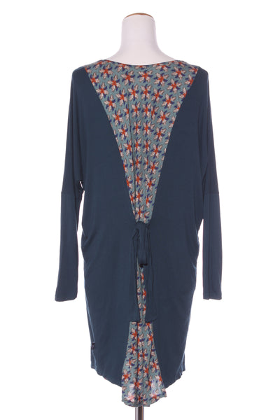 KILT (NZ) Reversible teal  panel dress OS! 8-16