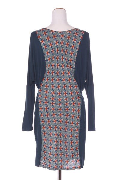 KILT (NZ) Reversible teal  panel dress OS! 8-16