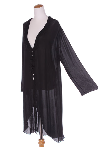 TCD (NZ) Ruffle detail sheer duster! 16-18