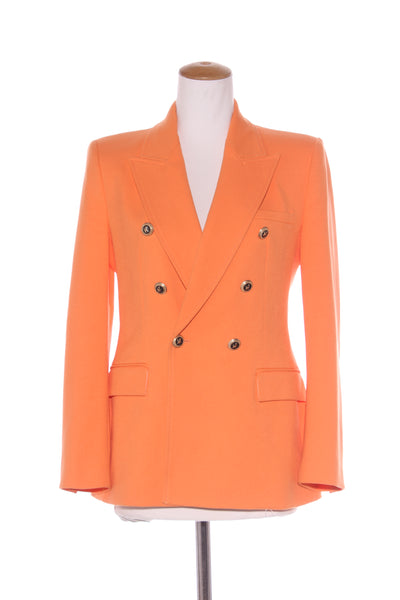 ZARA - Double breasted blazer - Orange! 10-12