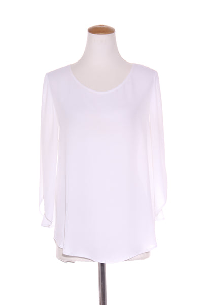 BETTIE MONROE (NZ) Flute sleeve white blouse! 10