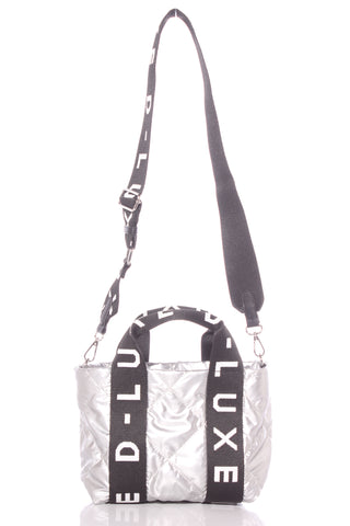DECJUBA (LN) D-LUXE - Quilted silver bag!