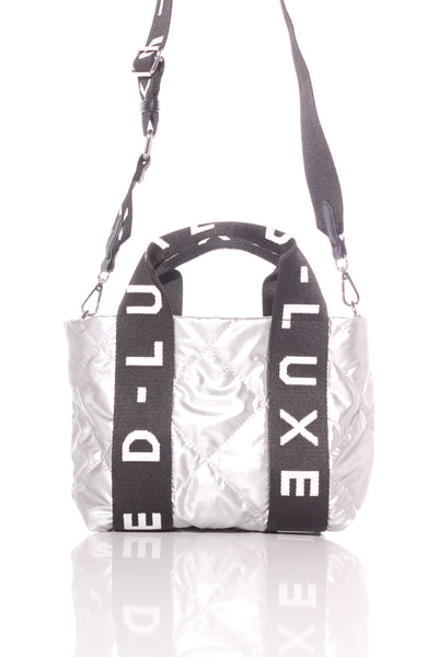 DECJUBA (LN) D-LUXE - Quilted silver bag!