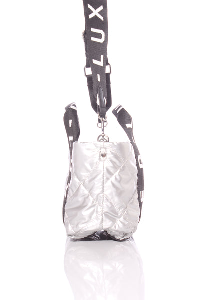 DECJUBA (LN) D-LUXE - Quilted silver bag!
