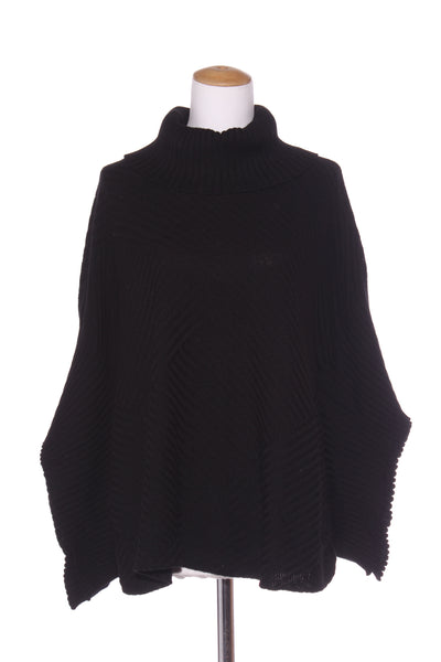 STANDARD ISSUE (NZ) Merino rib knit poncho! 10-14