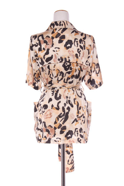 MOTTO - Beige animal satin shirt/jacket! 12