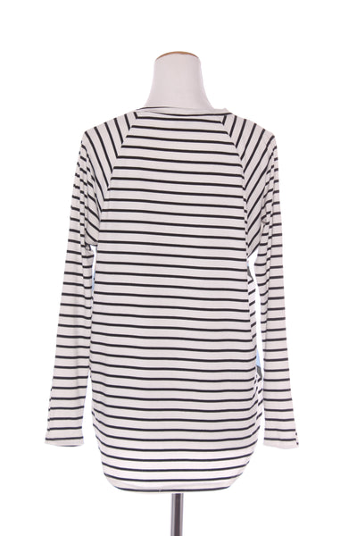 KETZ-KE - Blue floral panel stripe top! 10-12