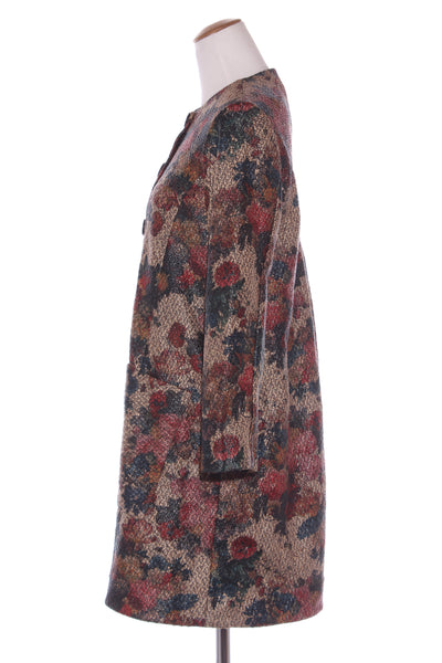 MEGAN SALMON "Rosetti" textured swing coat! 10-12