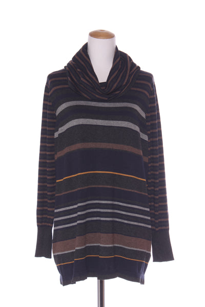 CAPTURE - Polo neck viscose stripe knit! 16