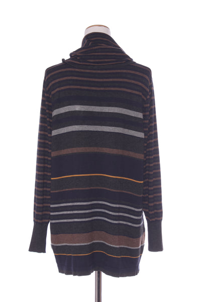 CAPTURE - Polo neck viscose stripe knit! 16