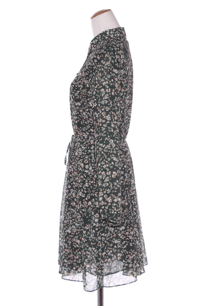 GLOSS (BN) "Reece godet" olive animal shirt dress! 14