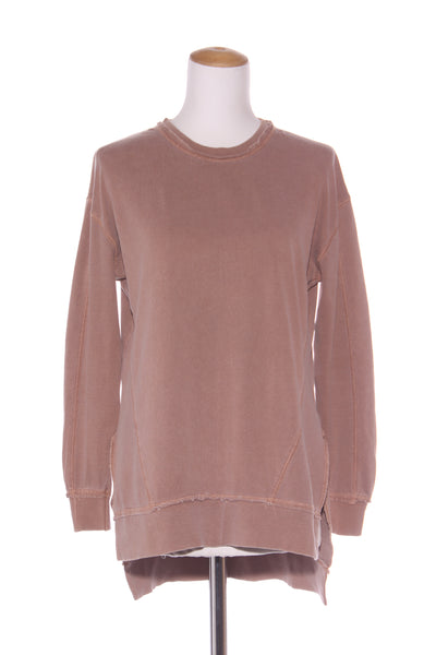 FOXWOOD - Washed milk chocolate cotton sweater! 6-10