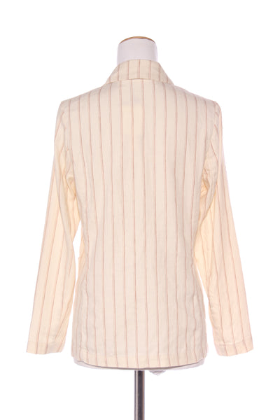 NICE THINGS By Paloma S (BN) Rust stripe linen blazer! 10