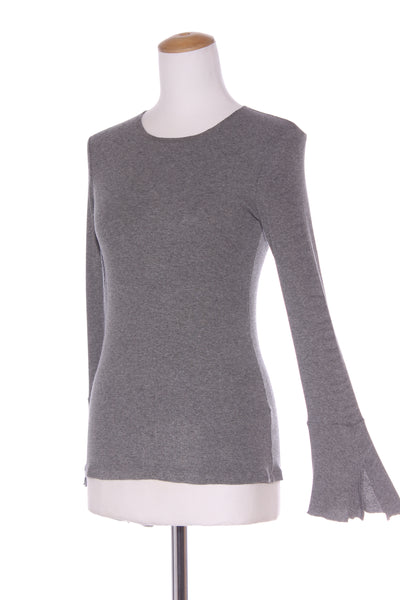 REPERTOIRE (NZ) "Eiffel" rib knit L/S flare sleeve tee! 8-10