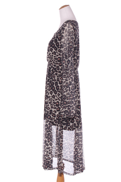 SARA - Leopard print lined mesh midi dress! 14